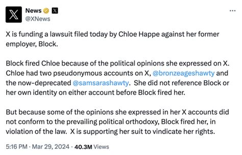 chloe happe fired.